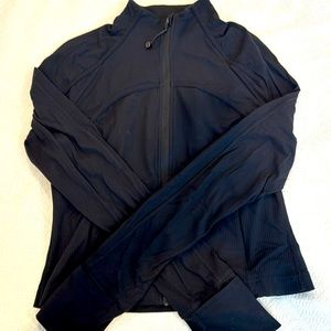 Lululemon Cropped Define Jacket, ribbed, size 10, black